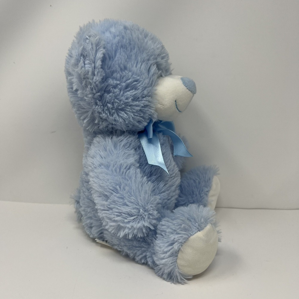 Kellytoy Original Blue Teddy Bear Plush 10" Soft Stuffed Animal Toy 2020 Bow Tie - Picture 5 of 14